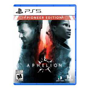 PS5 Aphelion Pioneer Edition game cover with futuristic characters and sci-fi design.