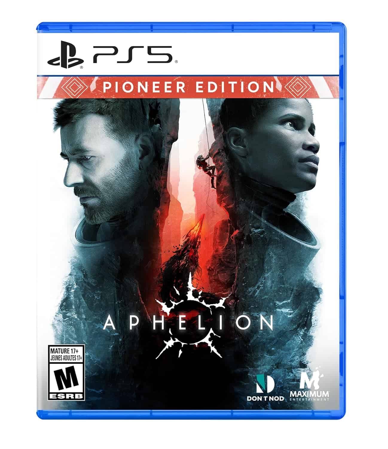 PS5 Aphelion Pioneer Edition game cover with futuristic characters and sci-fi design.