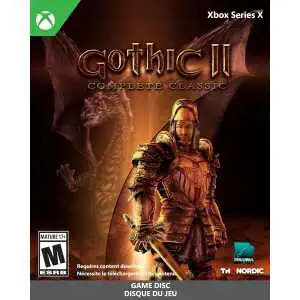 Gothic 2 Classic Xbox game cover with knight and dragon artwork.