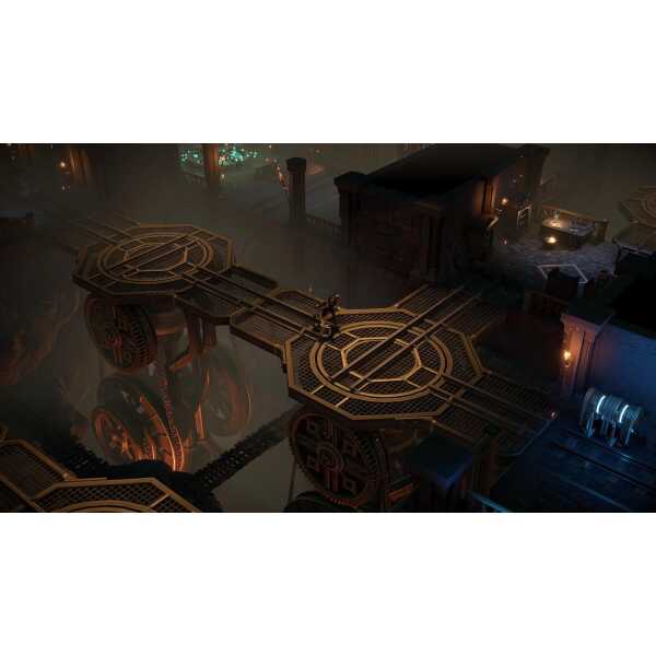 Fantasy steampunk cityscape from Disciples: Domination game.