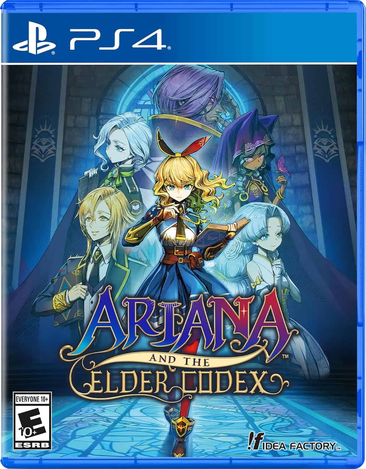 Ariana and the Elder Codex game cover with fantasy characters for PS4.