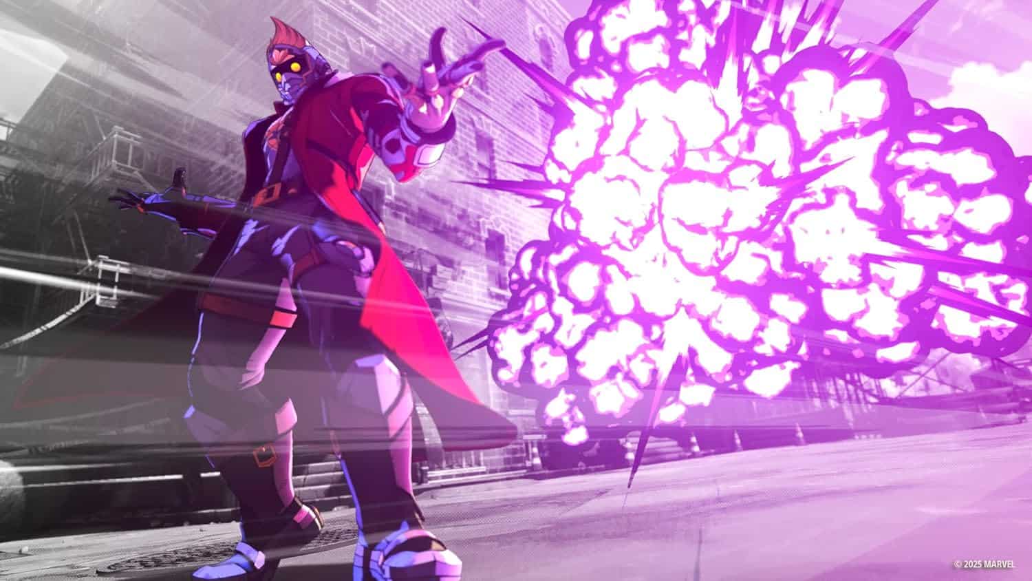 Futuristic character unleashing a powerful energy blast in a vibrant, sci-fi setting. High-energy sc.