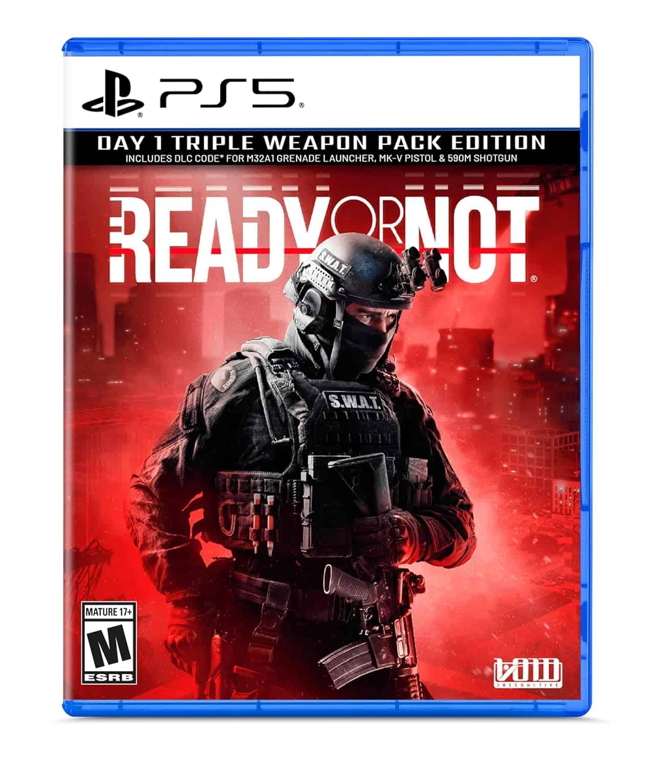 Ready or Not Day 1 Edition PS5 game with tactical SWAT gameplay.