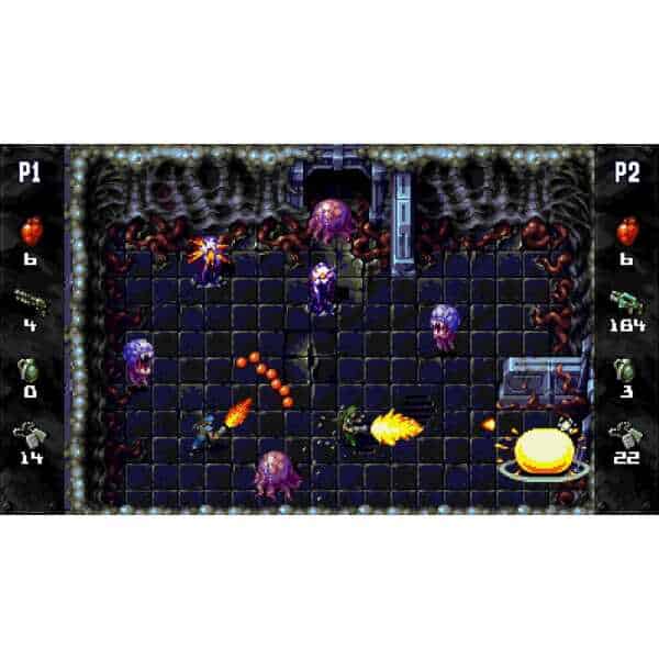 Classic arcade alien shooter game with vibrant pixel art and intense gameplay.