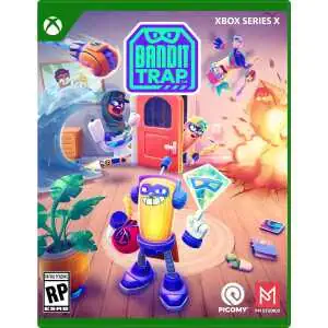 Gameware, Bandit Trap Xbox Series X cover art with colorful characters and action scene.