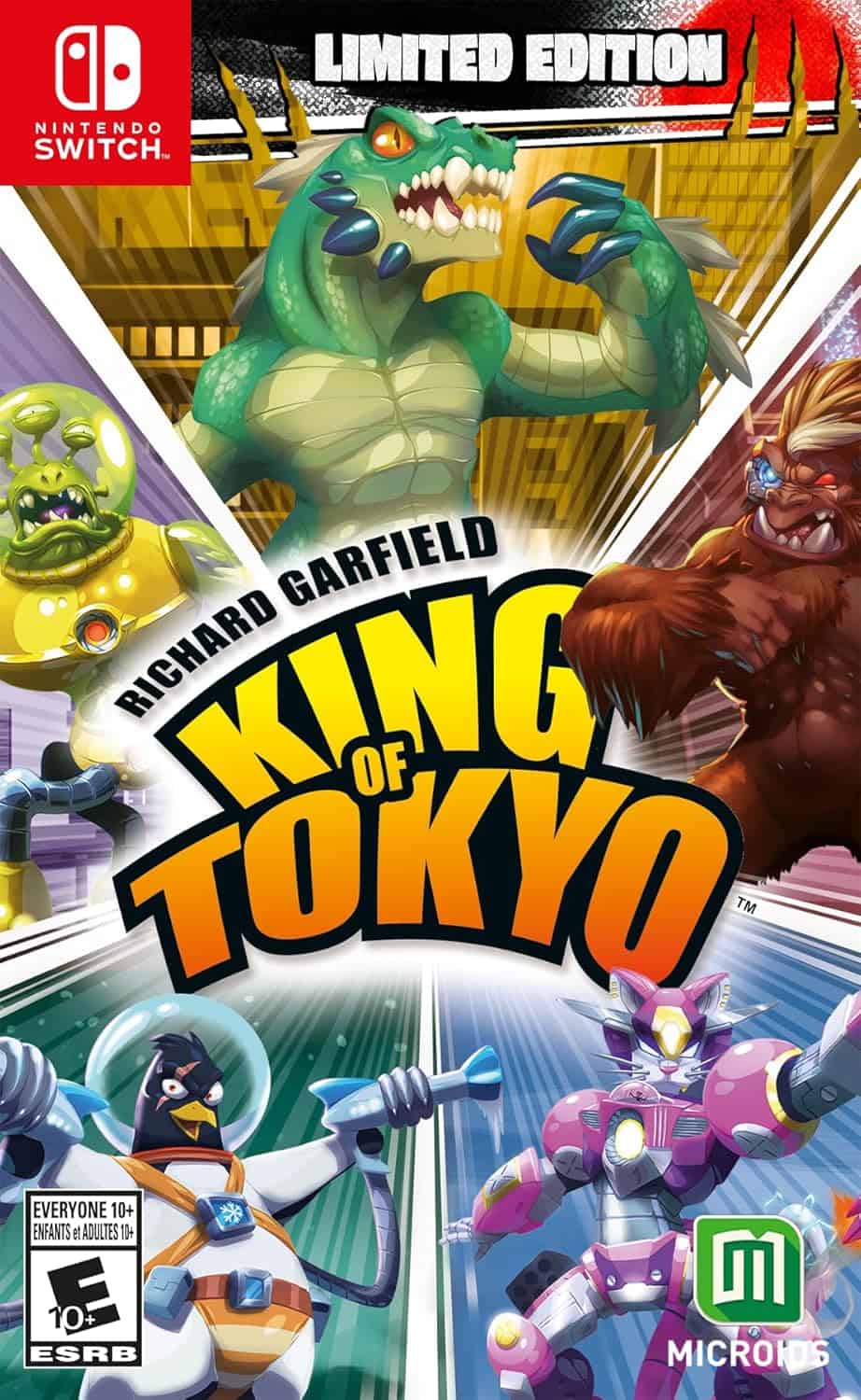 Limited Edition King of Tokyo game for Nintendo Switch with vibrant monster artwork.