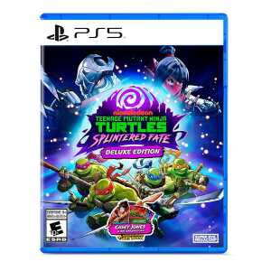 Teenage Mutant Ninja Turtles: Splintered Fate PS5 game cover with turtles and splinter character.