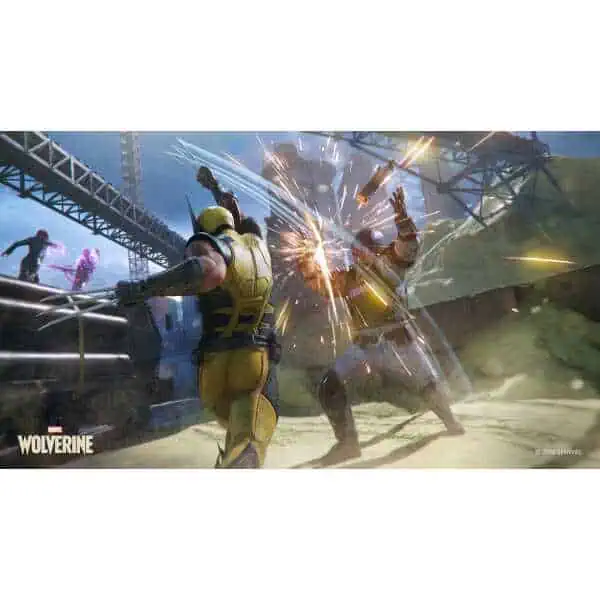 Wolverine and enemy in combat from Marvel's Wolverine game.