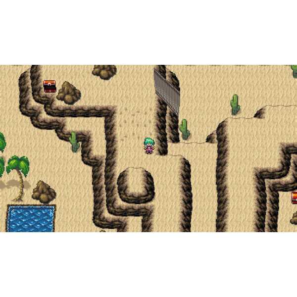 Pixel art desert scene from Starlight Legacy game by Gameware.