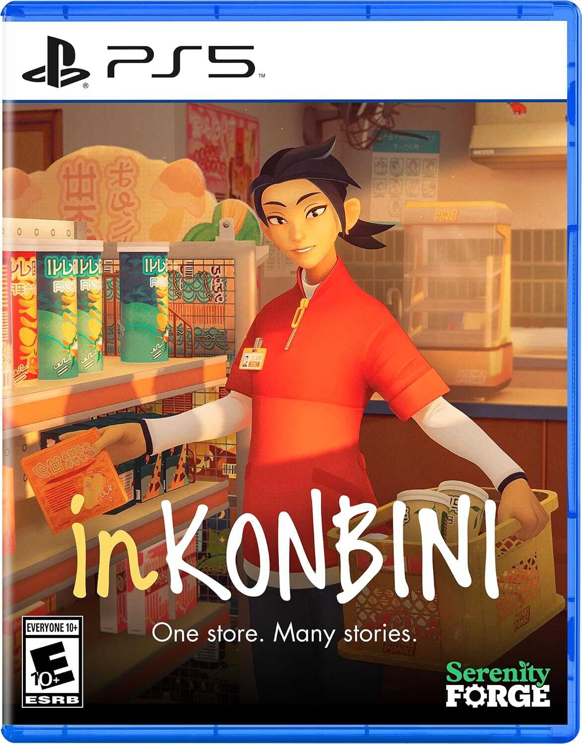 InKONBINI game cover for PS5 with store scene and character.