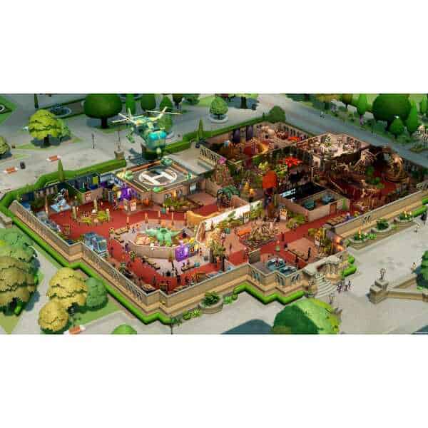 Explore the detailed layout of Two Point Museum in the Explorer Edition. A vibrant, immersive simula.