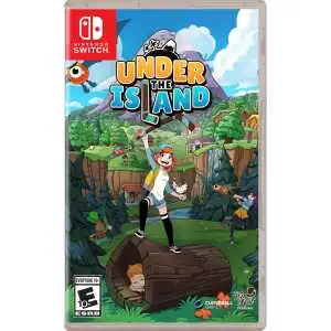 Colorful game cover for Under the Island on Nintendo Switch with characters and island scenery.