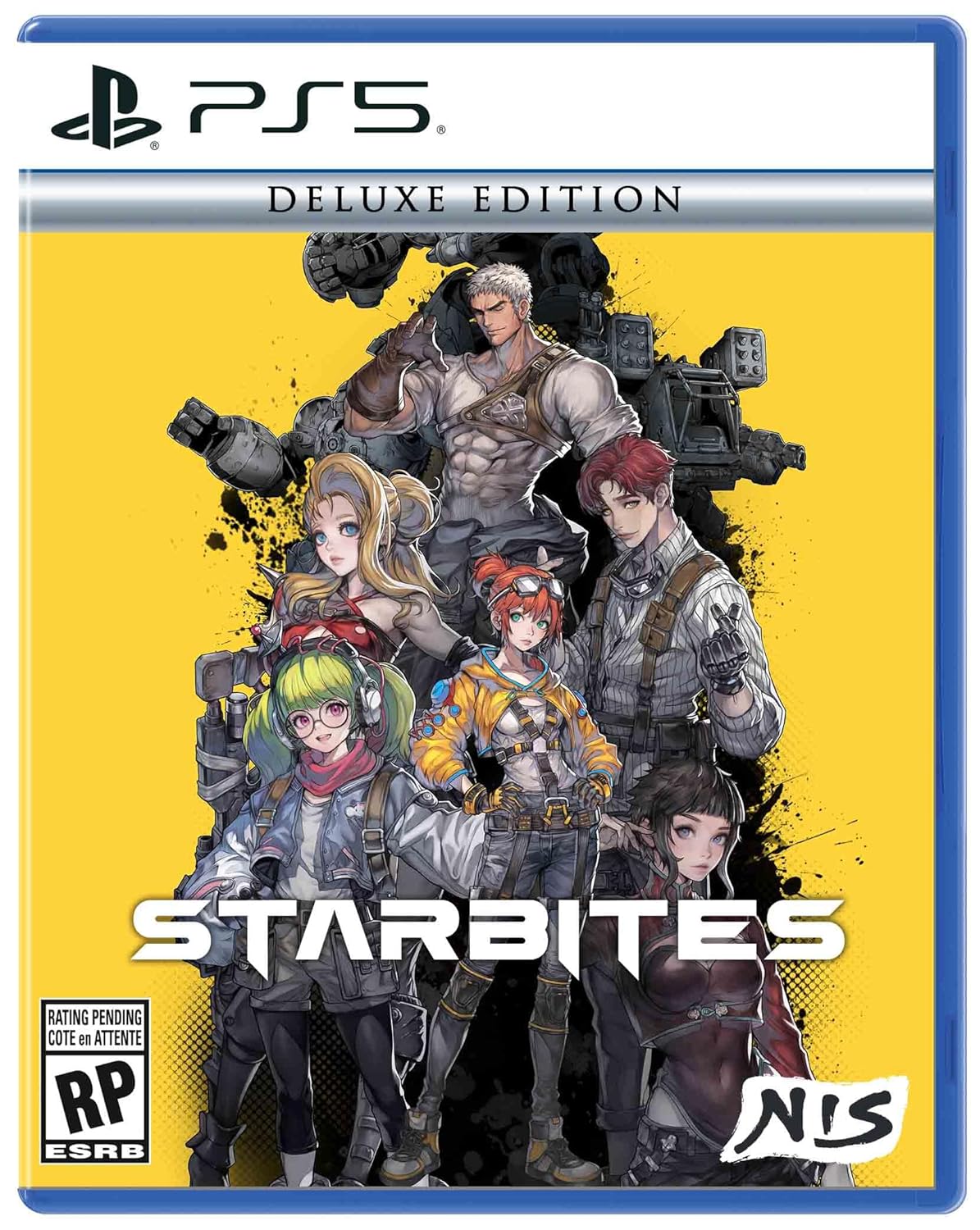 Starbites Deluxe Edition PS5 game cover with characters and vibrant design.