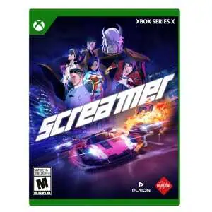 Futuristic racing game featuring high-speed cars and vibrant cityscapes for Xbox Series X.