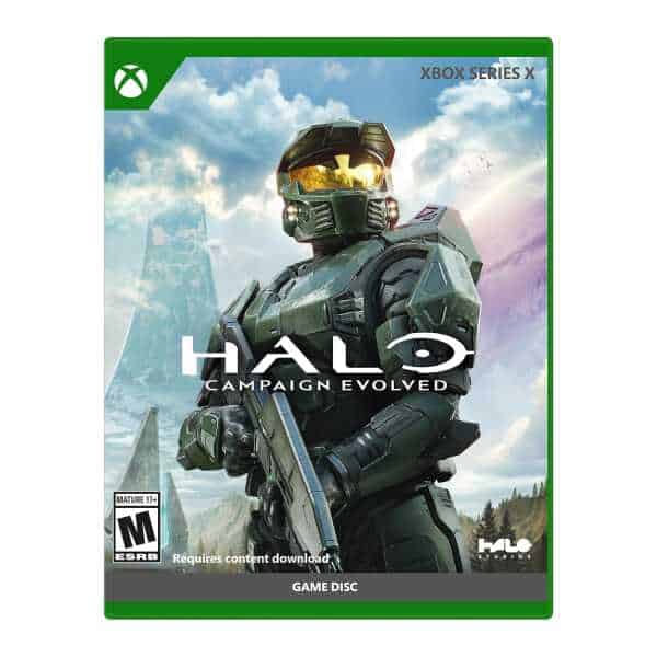 Campaign Evolved game disc for Xbox Series X with Spartan armor image.