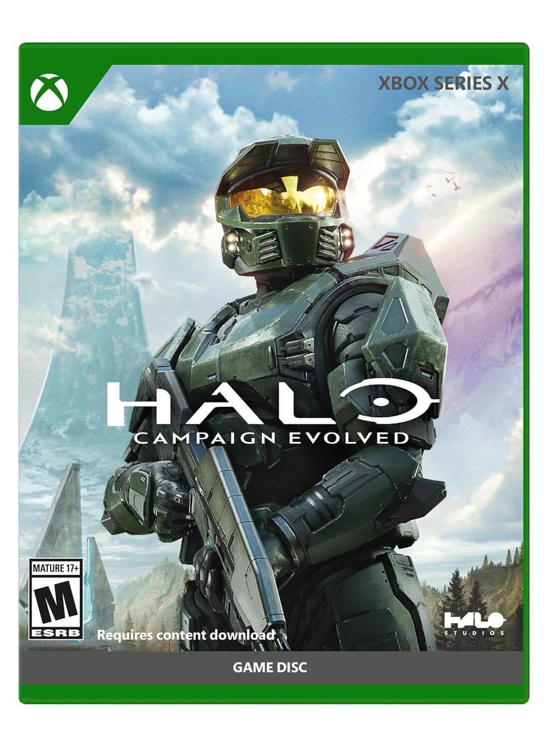 Campaign Evolved game disc for Xbox Series X with Spartan armor image.