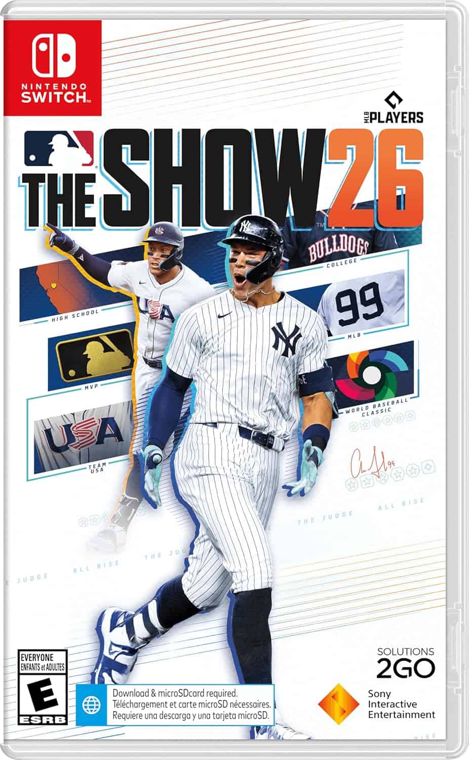 High-quality image of MLB The Show 26 game cover featuring New York Yankees player.