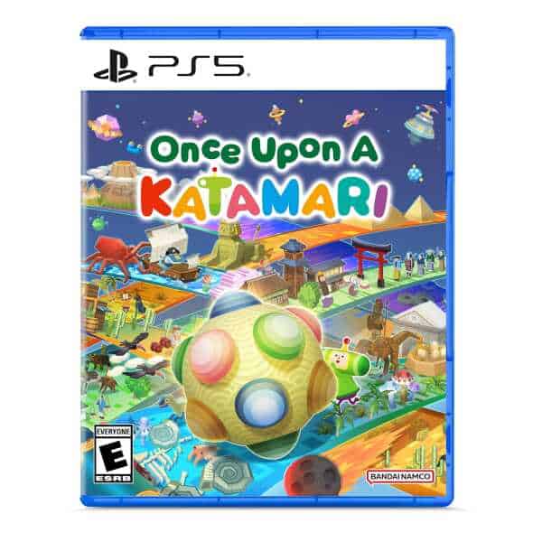 Gameware "Once Upon A Katamari" PS5 game cover with colorful characters and scenes.