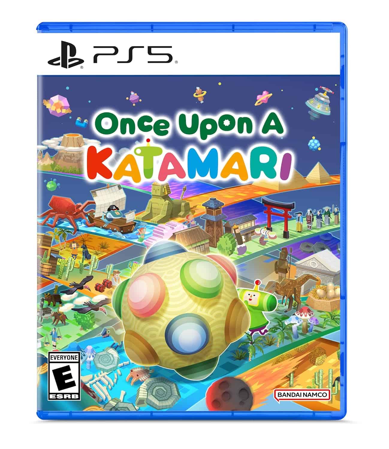 Gameware "Once Upon A Katamari" PS5 game cover with colorful characters and scenes.