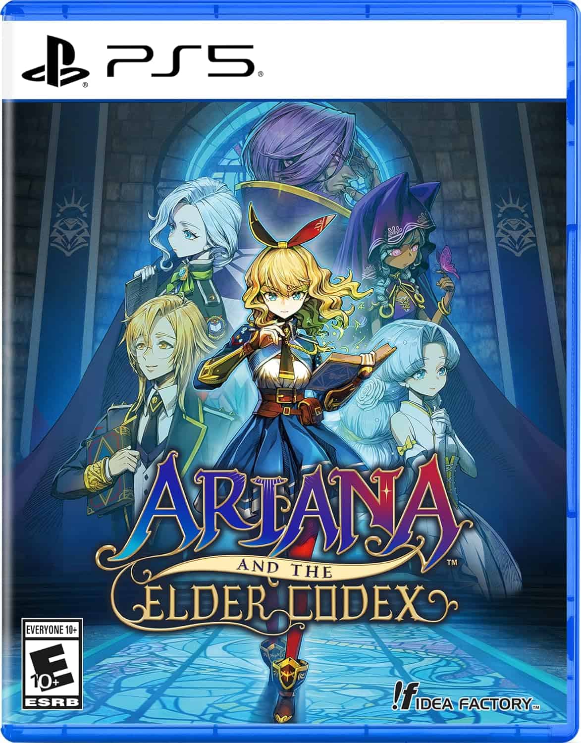 Ariana and the Elder Codex game cover featuring fantasy characters for PS5.