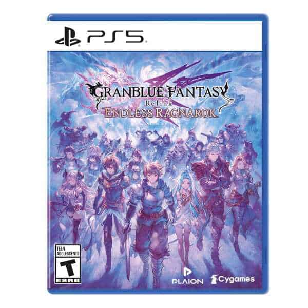 PS5 Granblue Fantasy Relink game cover with characters from Endless Ragnarok.