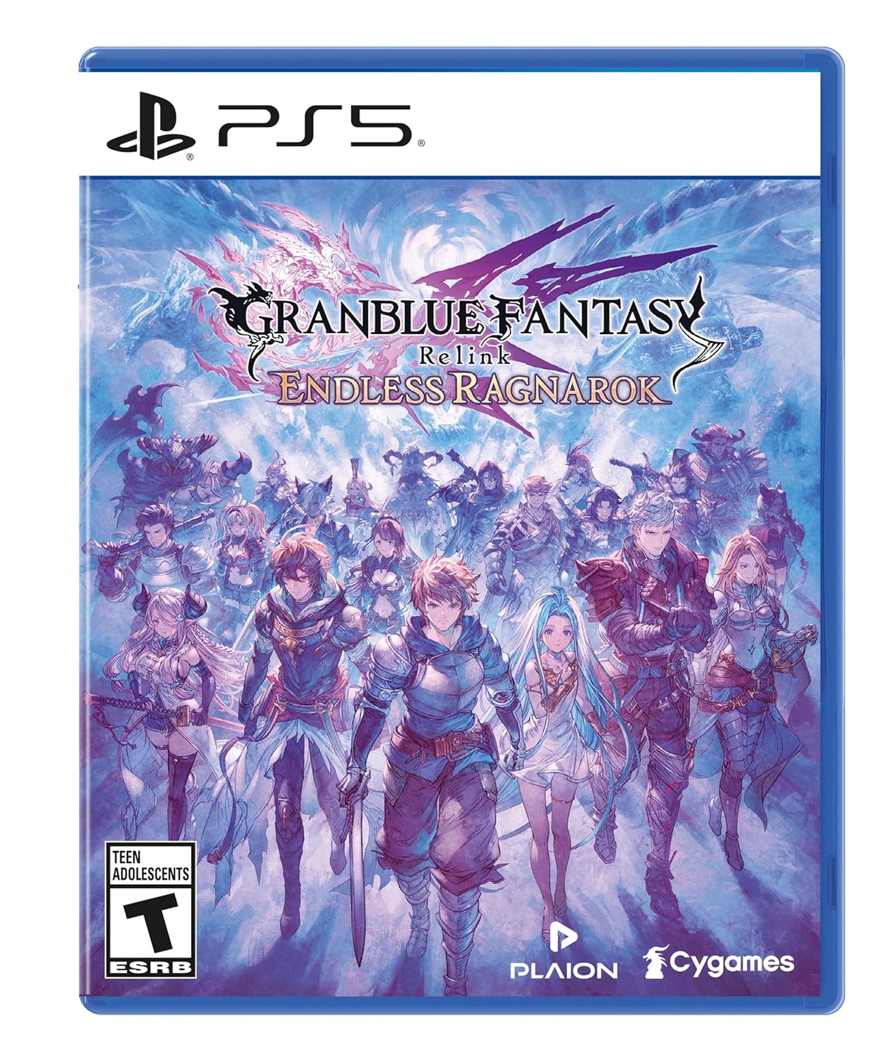PS5 Granblue Fantasy Relink game cover with characters from Endless Ragnarok.