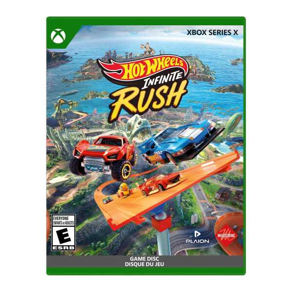 Hot Wheels Infinite Rush racing game with cars and tracks on Xbox Series X.