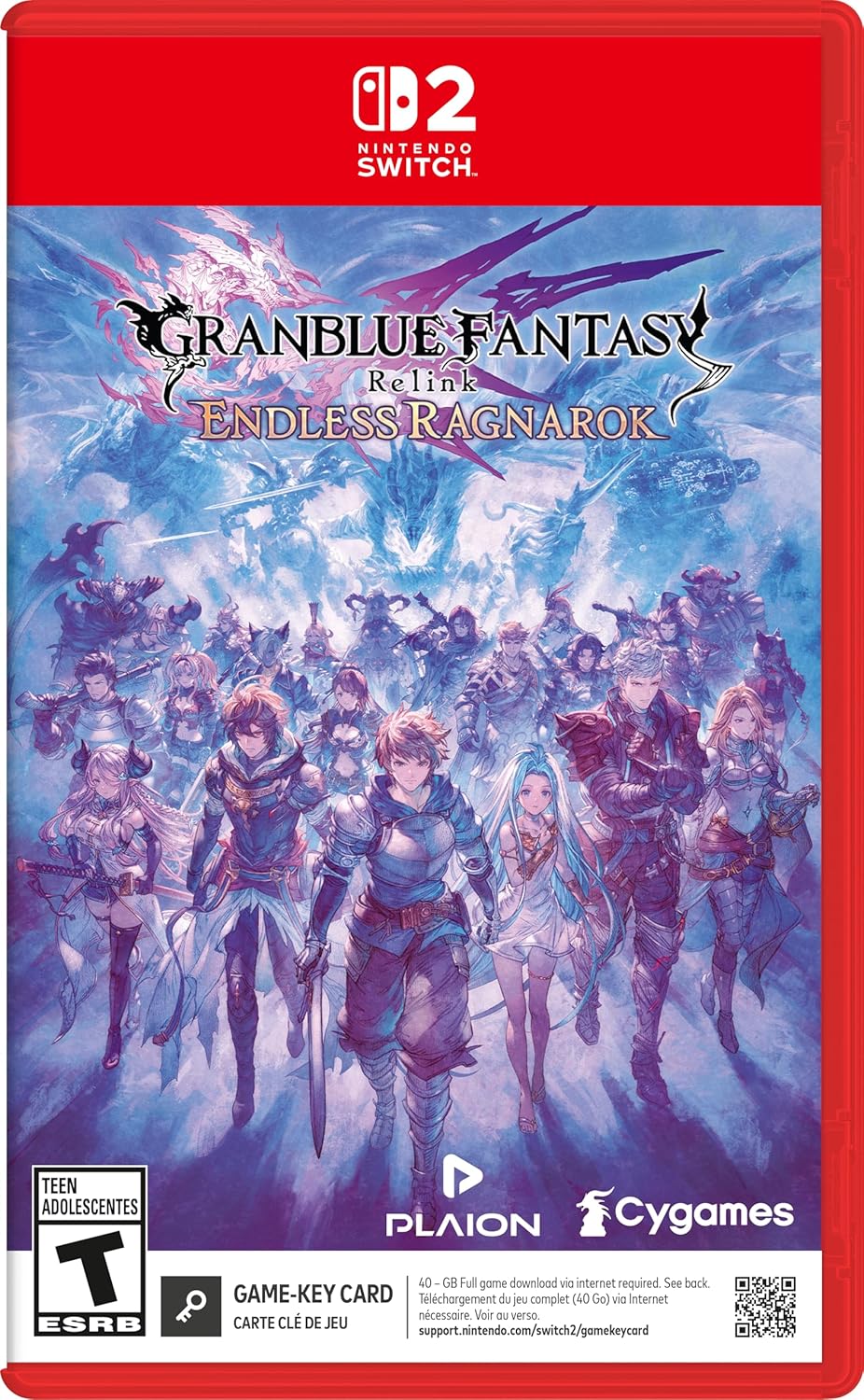Cover art for Granblue Fantasy Relink: Endless Ragnarok on Nintendo Switch.