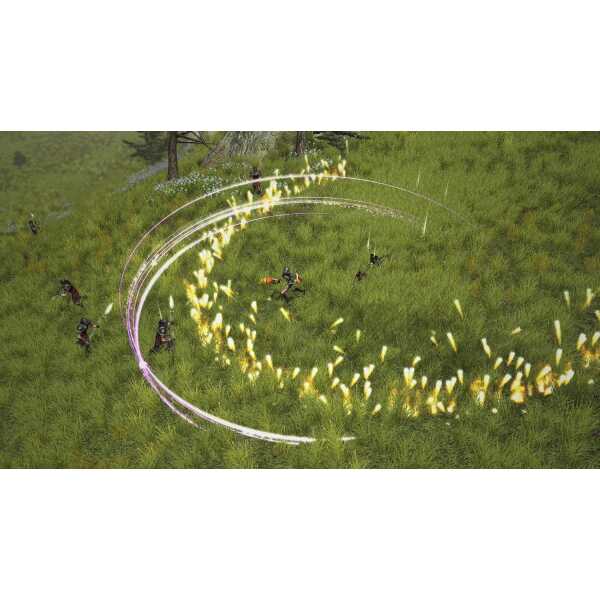 Epic battle scene from Sacred 2 Remaster with magic effects and warriors.
