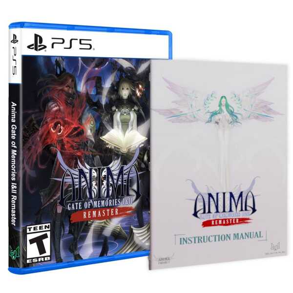 Cover art of Anima Gate of Memories I & II Remaster for PS5, featuring fantasy characters.