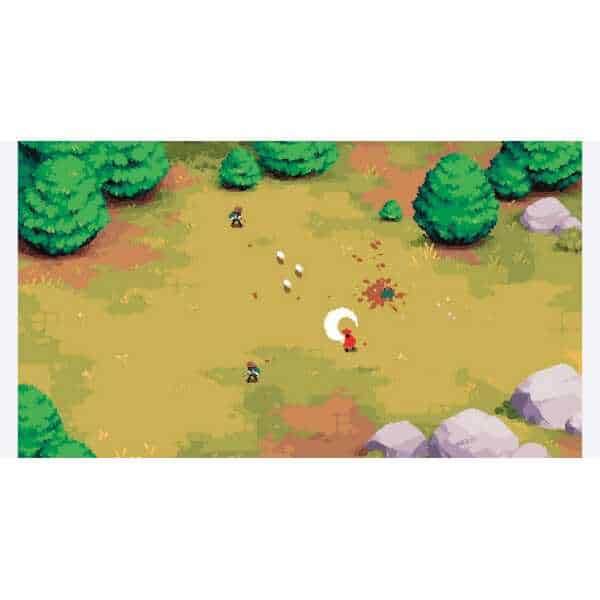 Pixel art scene from Gameware featuring Arco and nature setting.