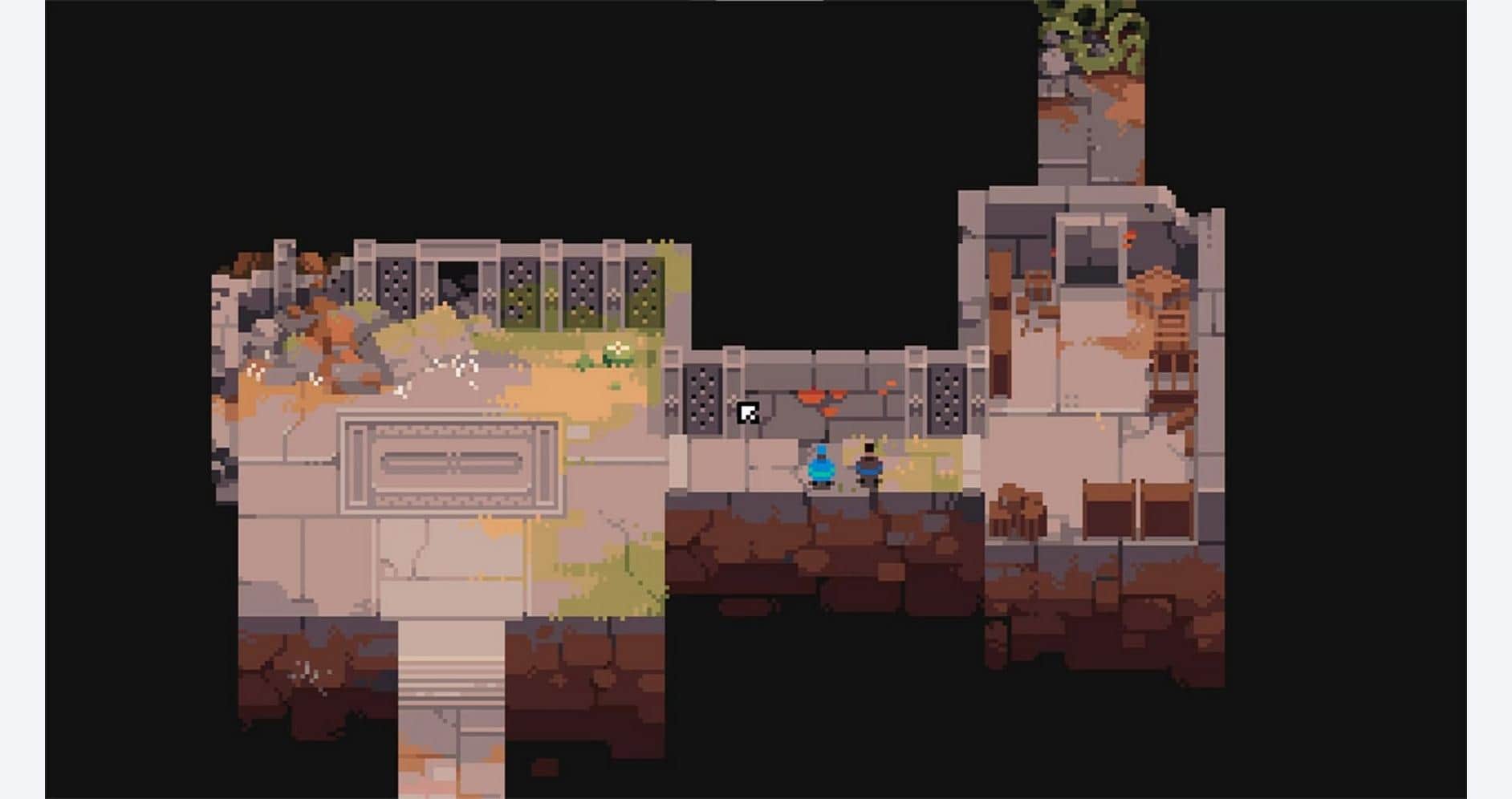 Pixel art scene of Arco from Gameware game.