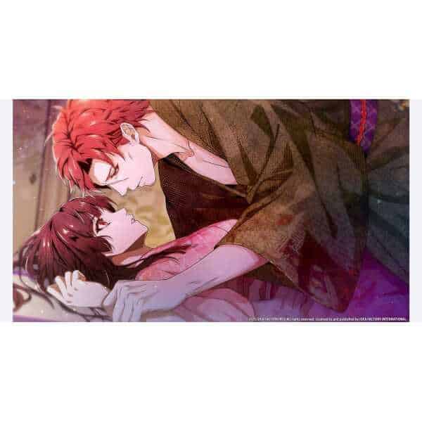 Intimate scene from Birushana: Winds of Fate game by Gameware.