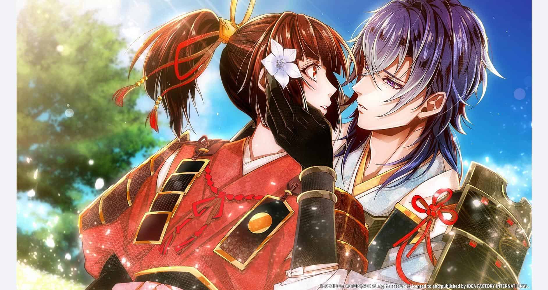 Illustration of Birushana and a male character from Winds of Fate game.