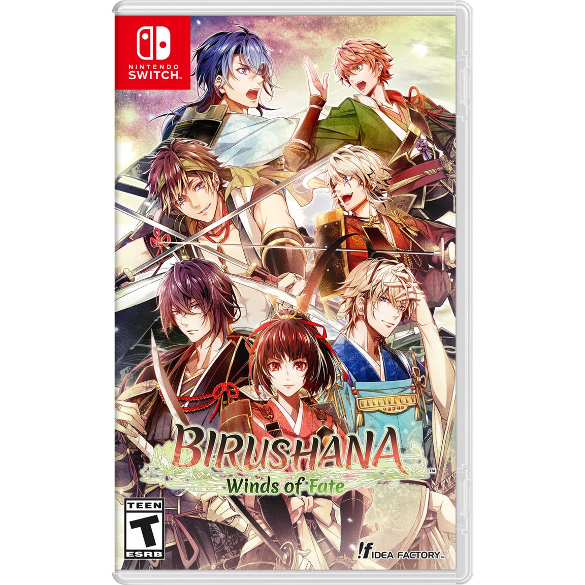 Epic anime-style illustration for Birushana: Winds of Fate game cover.