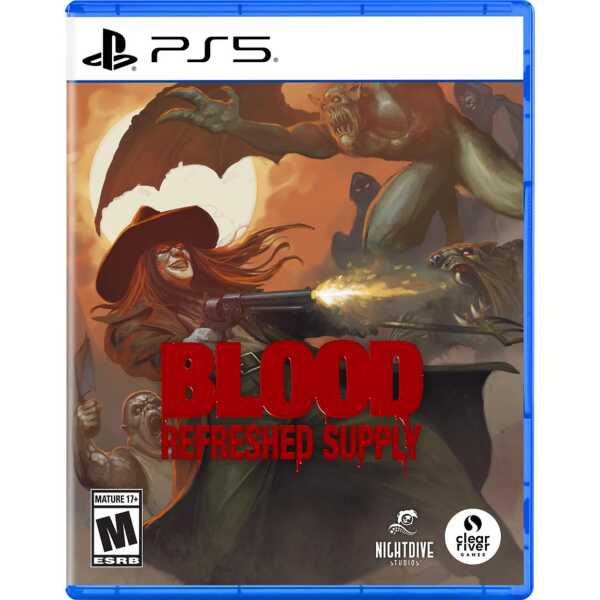 Fresh Supply PS5 game cover with a witch fighting monsters, emphasizing horror and action themes.