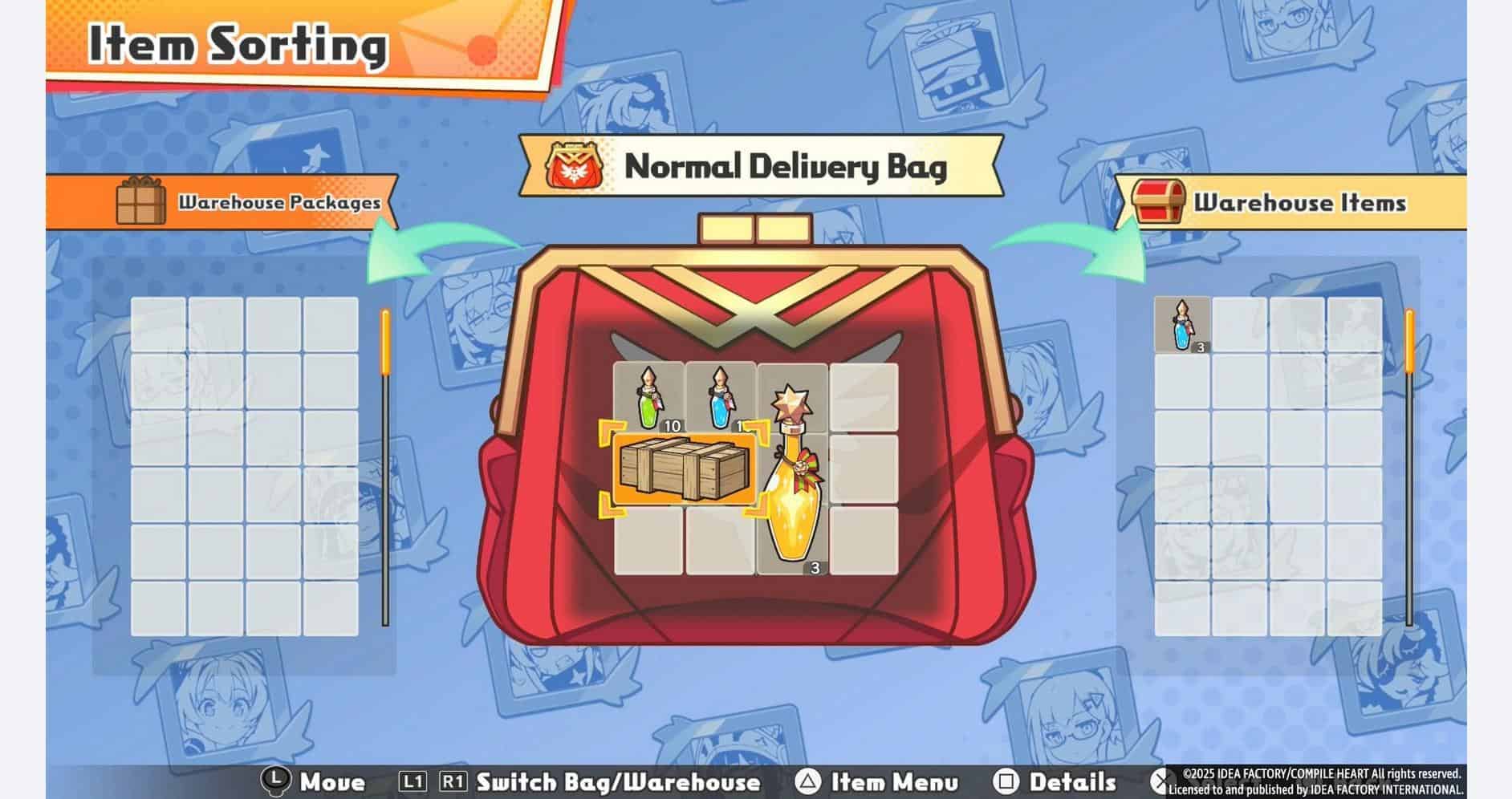 In-game screenshot of Calamity Angels delivering items in Gameware.