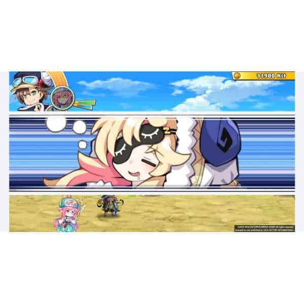 Calamity Angels game screenshot with characters in action.