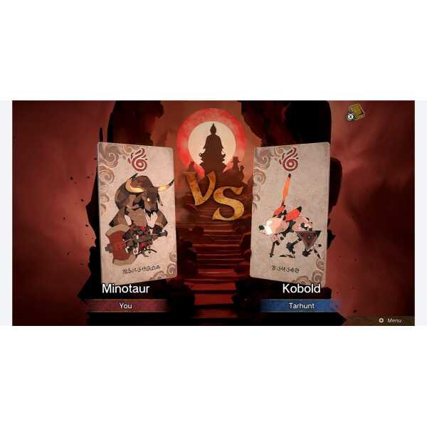 Minotaur vs Kobold battle scene from Gameware, featuring fantasy characters in a dramatic setting.