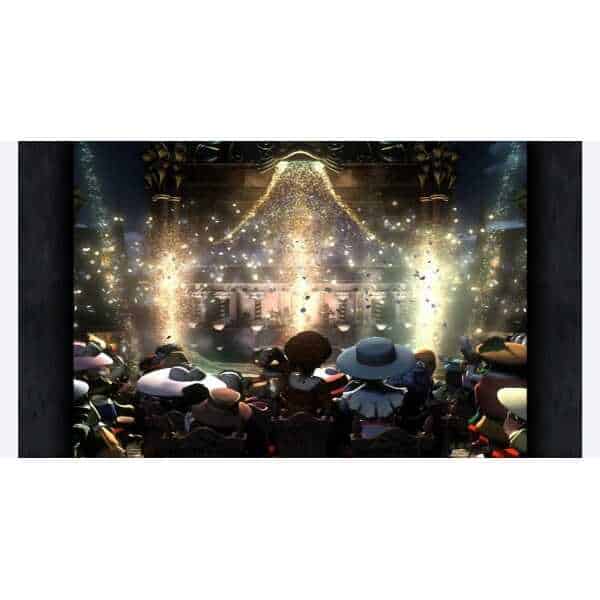 Final Fantasy IX game scene with characters watching a magical event.