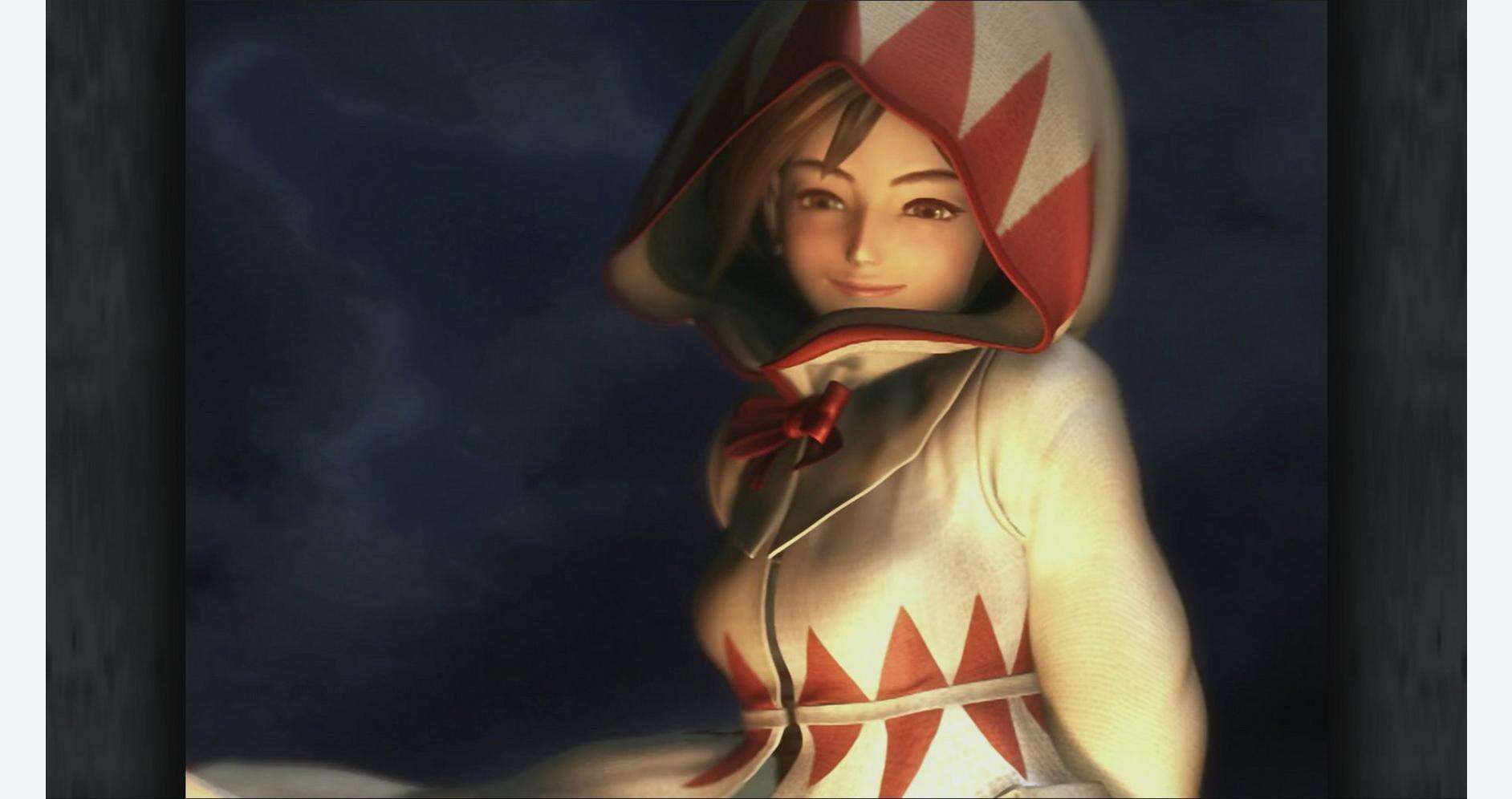 Artwork from Final Fantasy IX featuring a character in a hooded cloak.