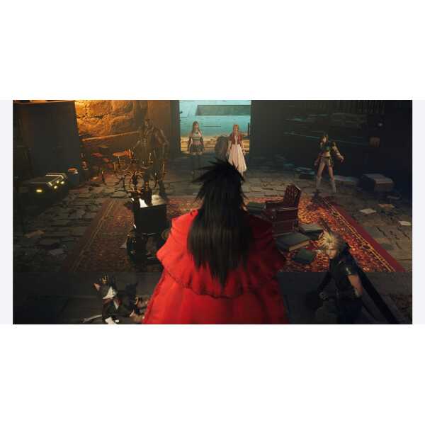 Remake and Rebirth characters in a dark, atmospheric setting.
