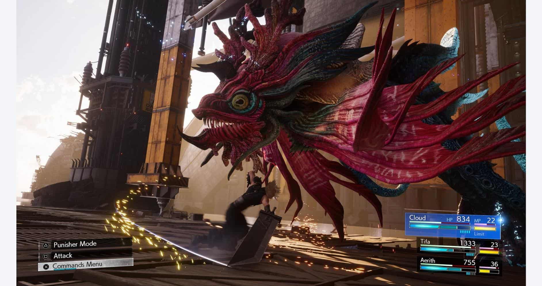 Final Fantasy VII Rebirth & Intergrade twin pack game artwork with dragon creature.