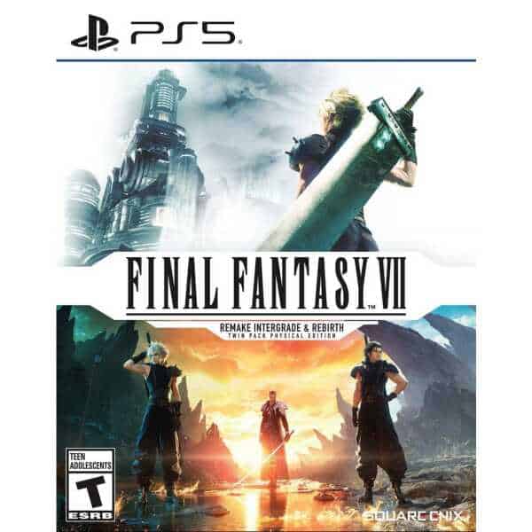 Final Fantasy VII Remake & Rebirth Twin Pack for PS5 gaming console.