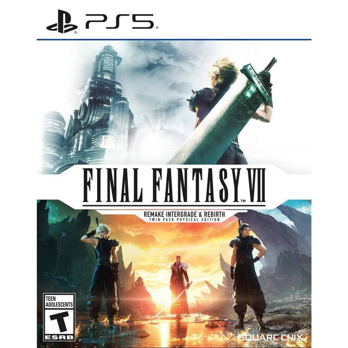 Final Fantasy VII Remake & Rebirth Twin Pack for PS5 gaming console.
