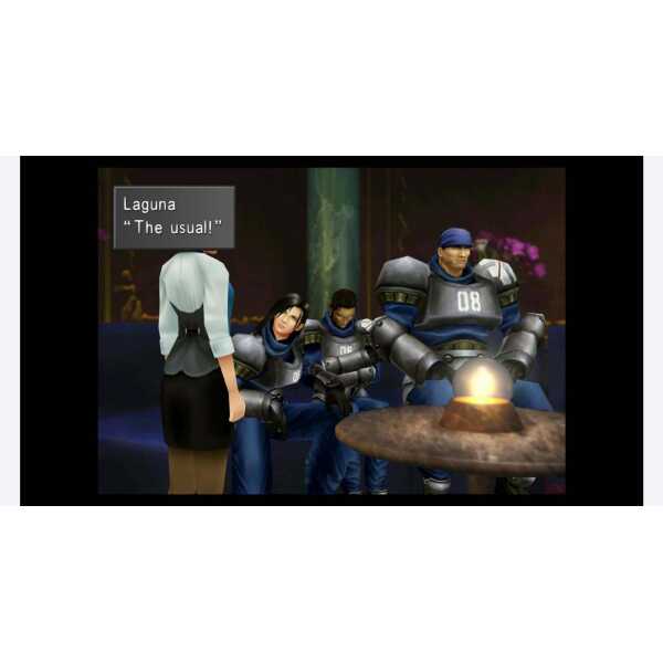 Group of characters from Final Fantasy VII & VIII in a scene from the remastered game.