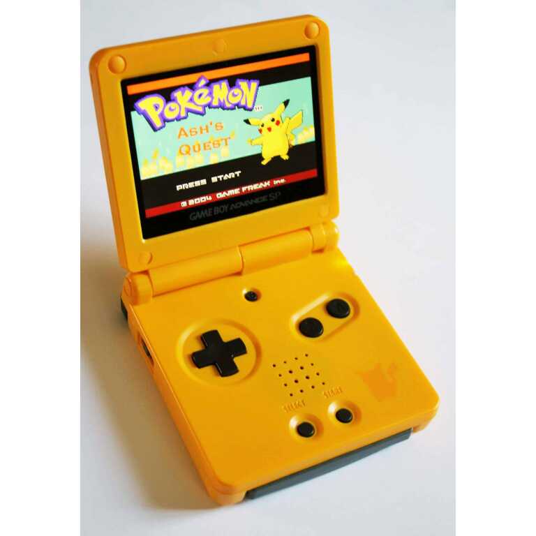 Game Boy Advance SP System Pikachu Yellow Limited Edition Gameware