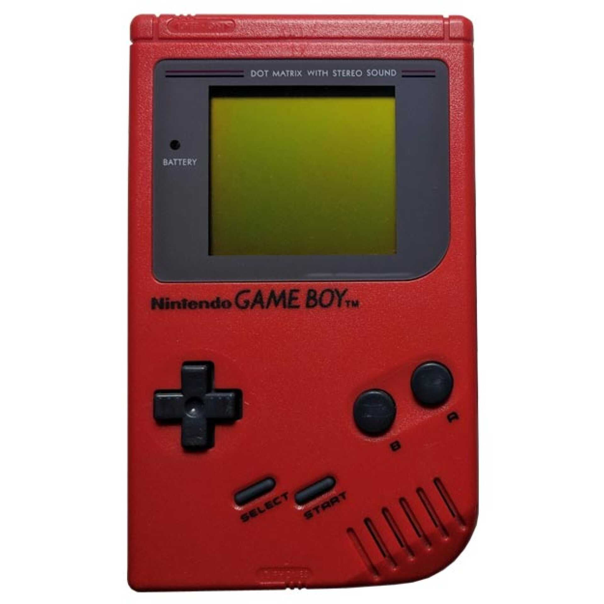 Game Boy Original System Red Gameware