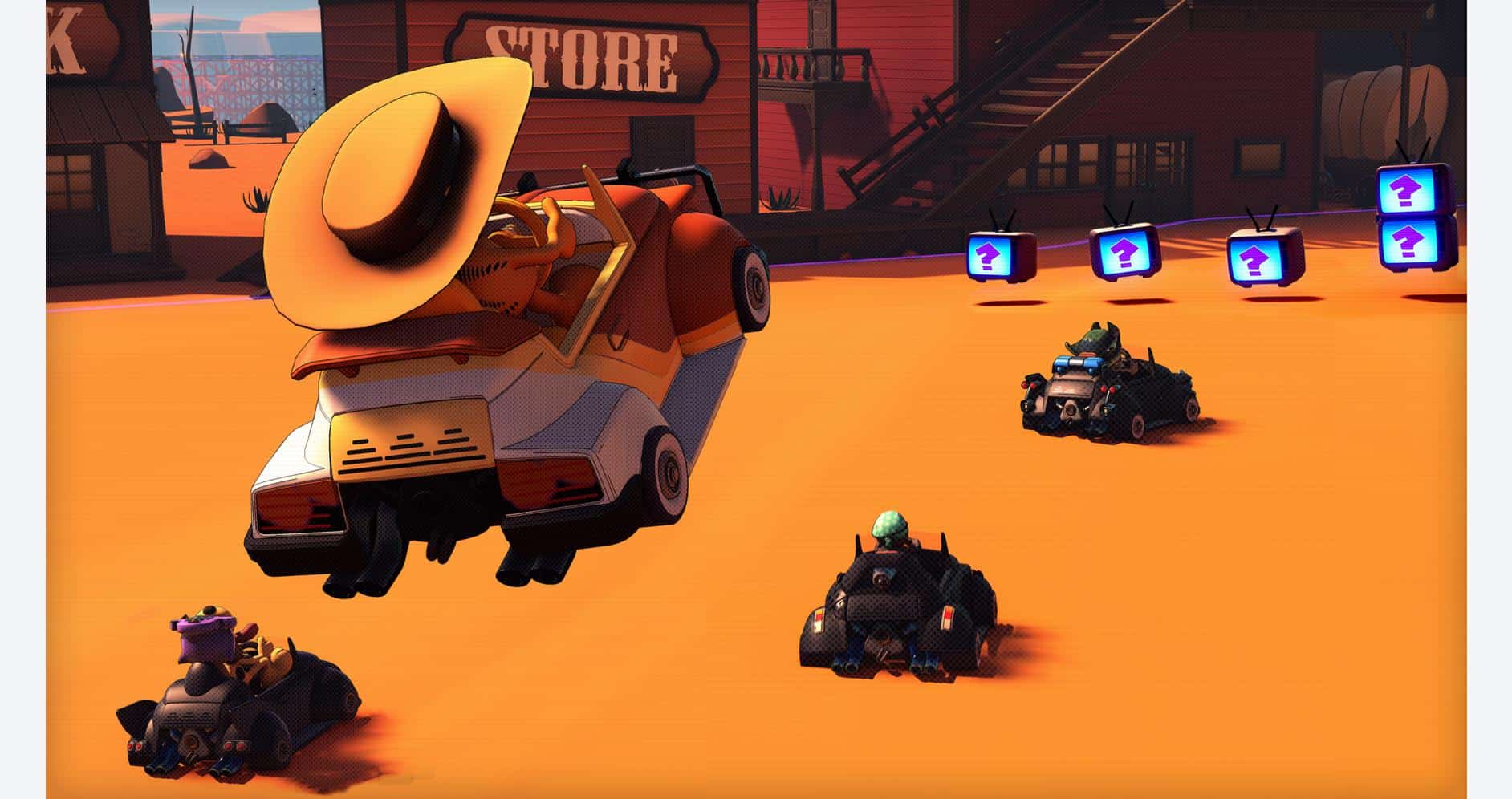 Garfield Kart 2 racing game with drifting action and colorful characters.