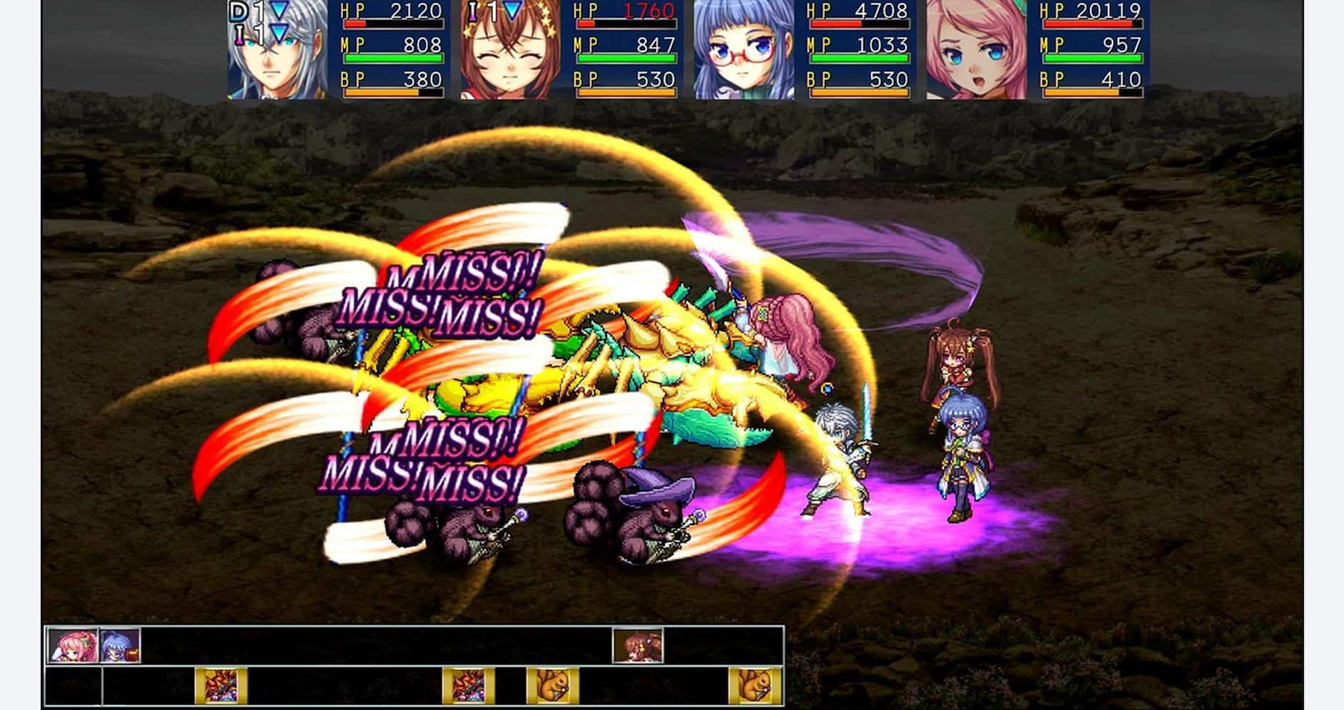 Turn-based RPG battle scene from KEMCO RPG Collection Vol. 3 by Gameware.